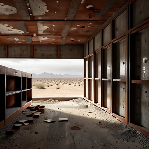 Empty shelves representing The Last Manifest.