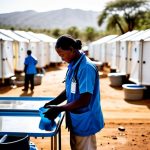 How cholera outbreaks are controlled in camps.